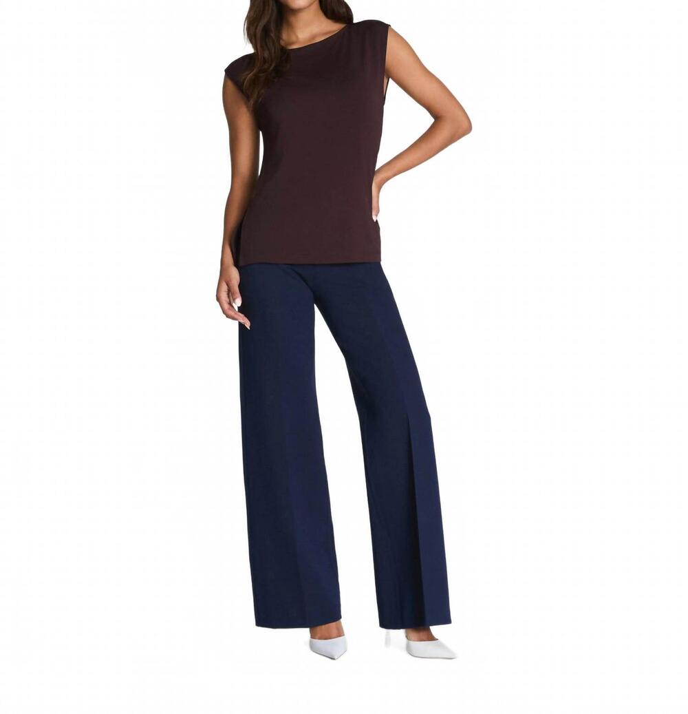 NEW SPANX perfect fit ponte wide leg pants in timeless navy